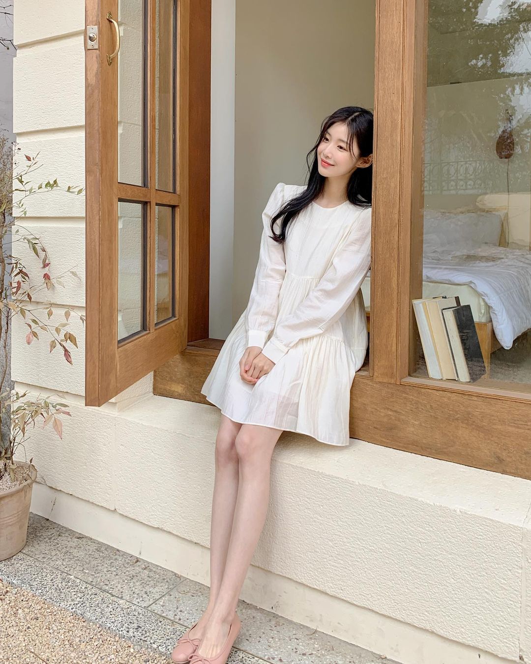 Hè đến là gái Hàn lại diện đủ kiểu váy trắng siêu trẻ xinh và tinh tế, xem mà muốn sắm cả 'lố' về nhà - Ảnh 6