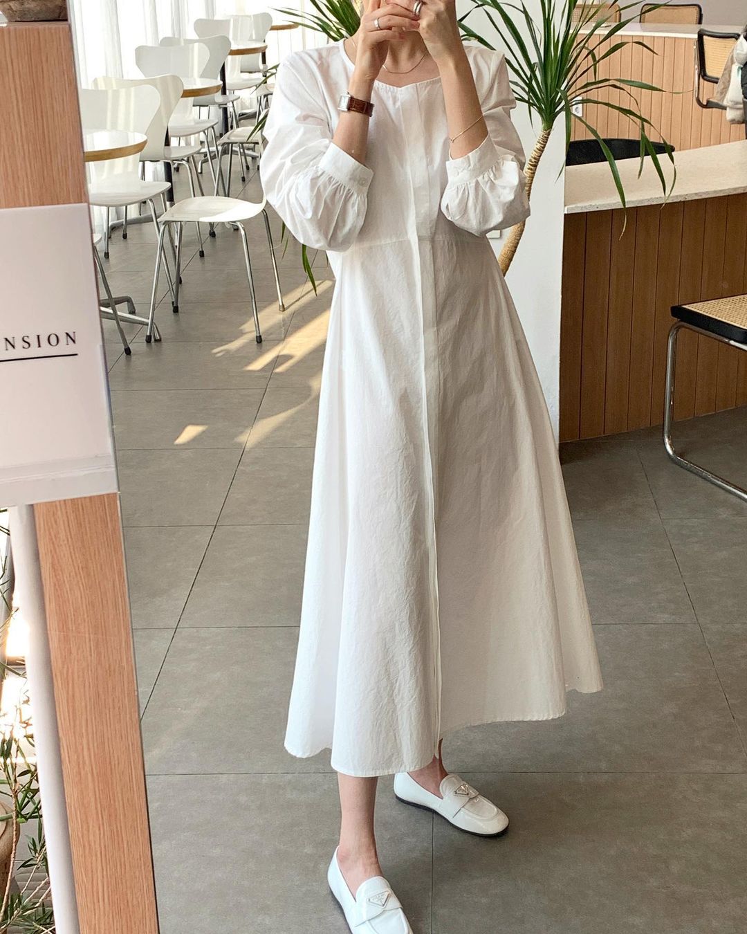 Hè đến là gái Hàn lại diện đủ kiểu váy trắng siêu trẻ xinh và tinh tế, xem mà muốn sắm cả 'lố' về nhà - Ảnh 11