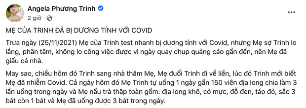 Angela Phương Trinh 'ngoan cố' đăng clip mẹ ăn giun đất để trị Covid-19 dù đã bị phạt 7,5 triệu - Ảnh 1