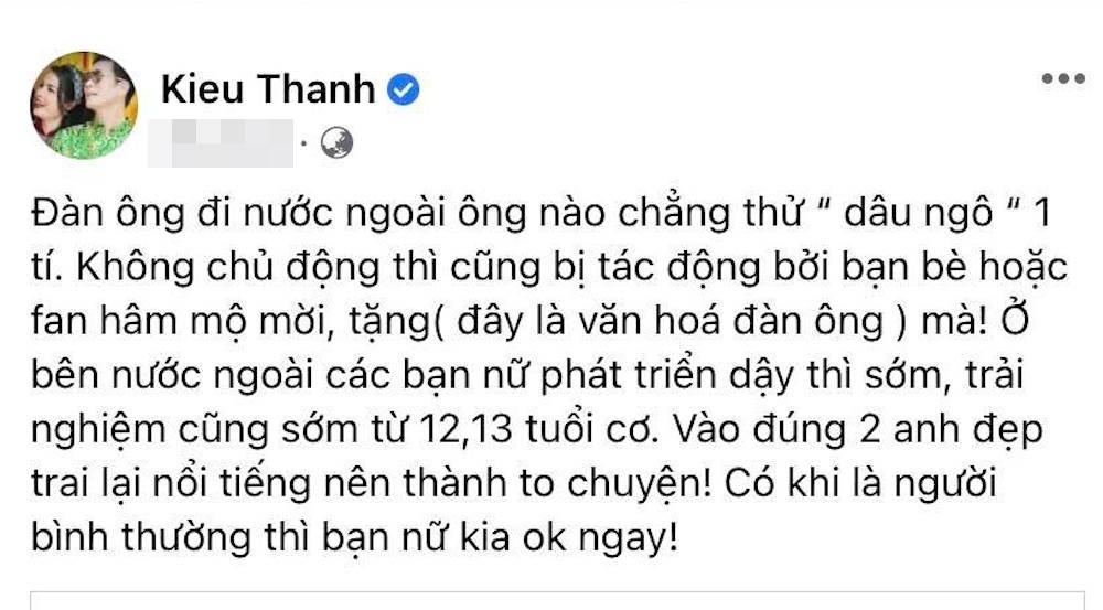 Diễn viên Kiều Thanh thừa nhận đã 'bồng bột' khi phát ngôn về vụ 2 nghệ sĩ Việt ở Tây Ban Nha - Ảnh 1