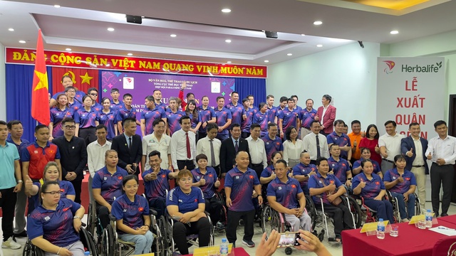 Lễ xuất quân Đoàn thể thao người khuyết tật Việt Nam tham dự ASEAN Para Games 12 - Ảnh 3