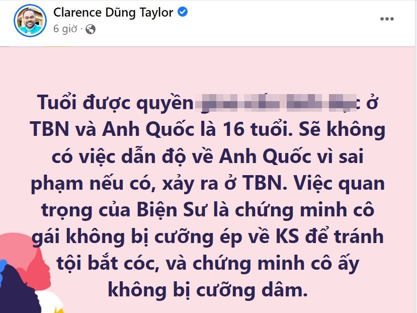 Về vụ việc 2 nghệ sĩ Việt Nam bị tố hiếp dâm thiếu nữ 17 tuổi, Dũng Taylor - chồng ca sĩ Thu Phương hé lộ tình tiết giải nguy - Ảnh 2