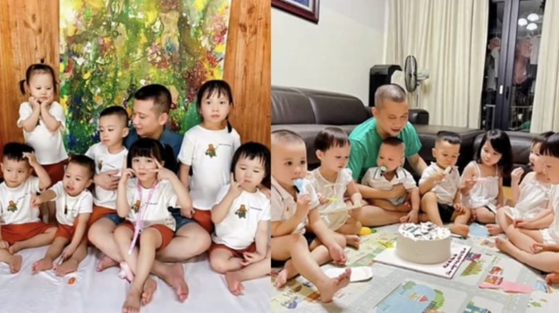 Vợ sinh 'liền tù tì' 7 đứa con lít nhít từ 1-5 tuổi, ông bố Hà Nội chia sẻ bí quyết chăm trẻ vô cùng thú vị, tổng chi phí gần 2 tỷ/năm - Ảnh 1