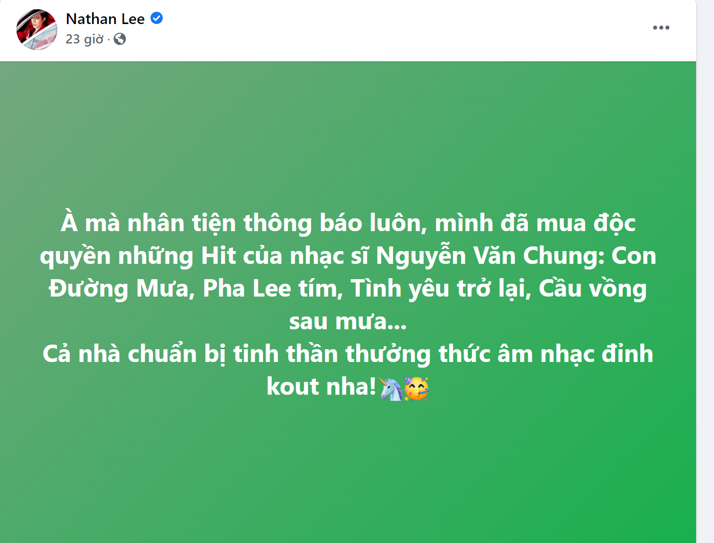 Sau tin dữ 'mất hit', Cao Thái Sơn có màn 'đáp xoáy': 'Việc ca sĩ khác hát lại những bài hát HIT của mình là điều rất đáng hoan nghênh' - Ảnh 2