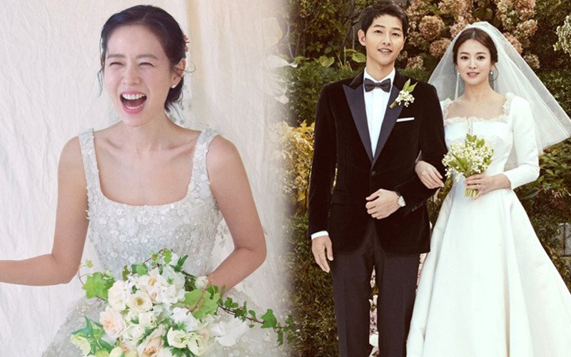 So kè váy cưới tứ đại mỹ nhân Hàn: Song Hye Kyo thất thế dù chơi lớn, Son Ye Jin đẹp không điểm trừ - Ảnh 1