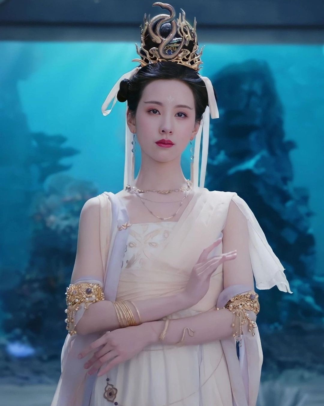 Trần Đô Linh bị nữ phụ Trình Tiêu 'dìm hàng' nhan sắc khi chung khung hình trong Đại Mộng Quy Ly - Ảnh 6