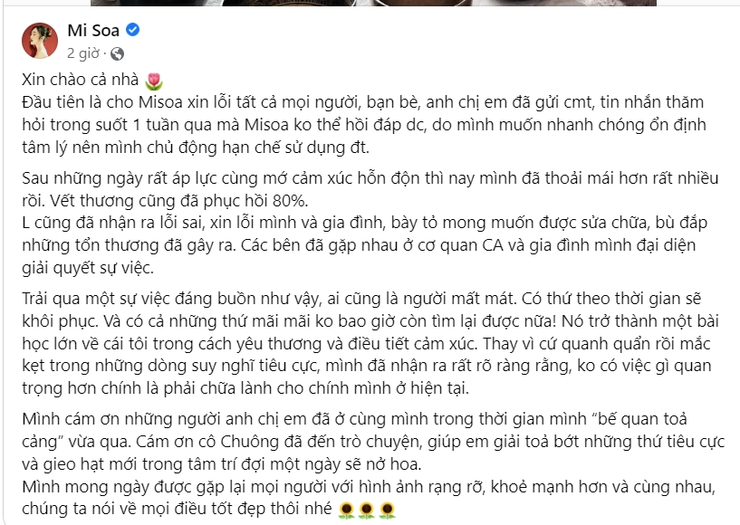 MC Misoa Kim Anh tiết lộ bạn trai muốn một cơ hội để bù đắp tổn thương, netizen phản đối quyết liệt: 'Vũ phu đó là bản chất không sửa đổi được đâu' - Ảnh 2